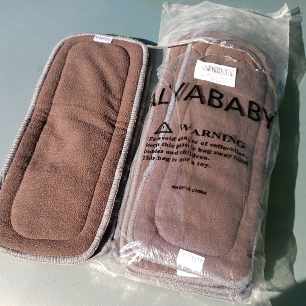 ALVABABY Brown Cloth Diaper Inserts